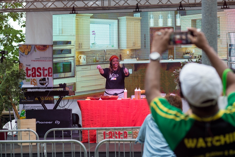 Chef Thia on stage at TTIX 2018 - Photo by RJ Deed