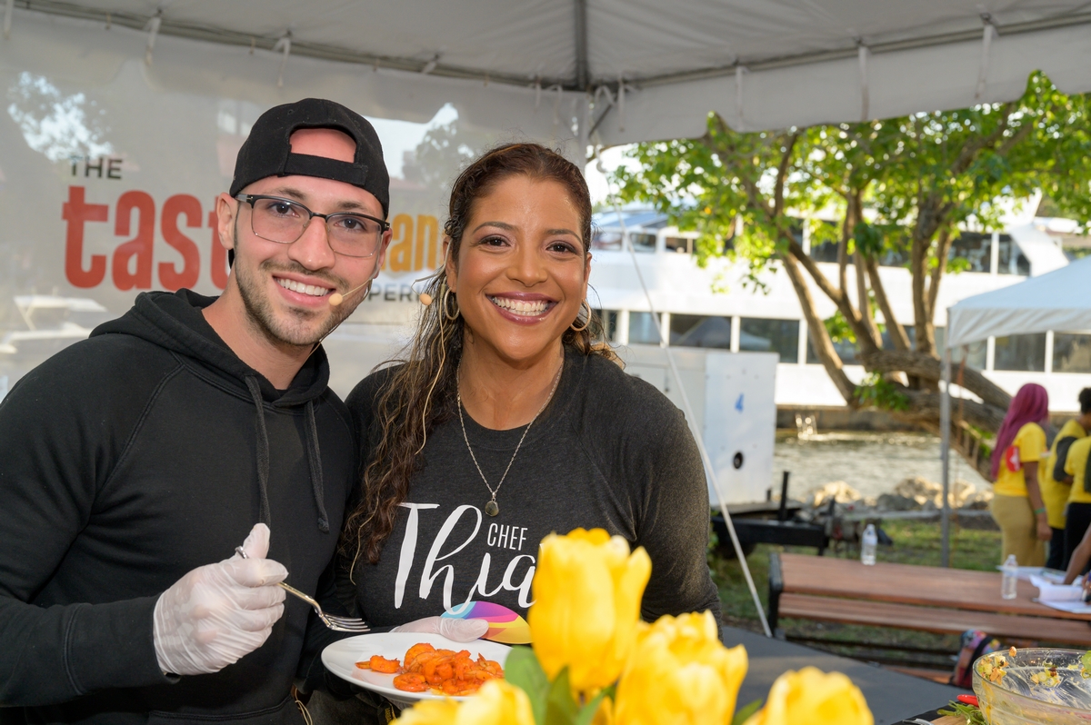 Chef Thea during Taste the Islands Experience